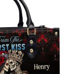 From The First Kiss Till The Last Breath - Personalized Leather Handbag Mb70