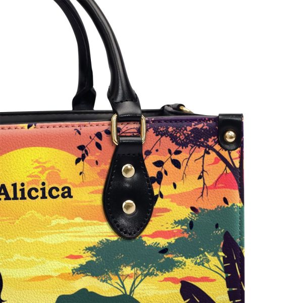 Afrocentrism 07 - Personalized Leather Handbag Sbt07