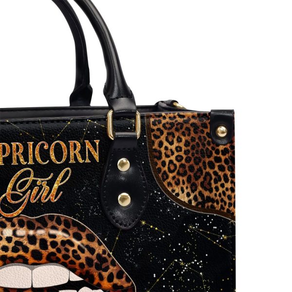 If My Mouth Doesn'T Say It My Face Definitely Will - Personalized Leather Handbag Mb93