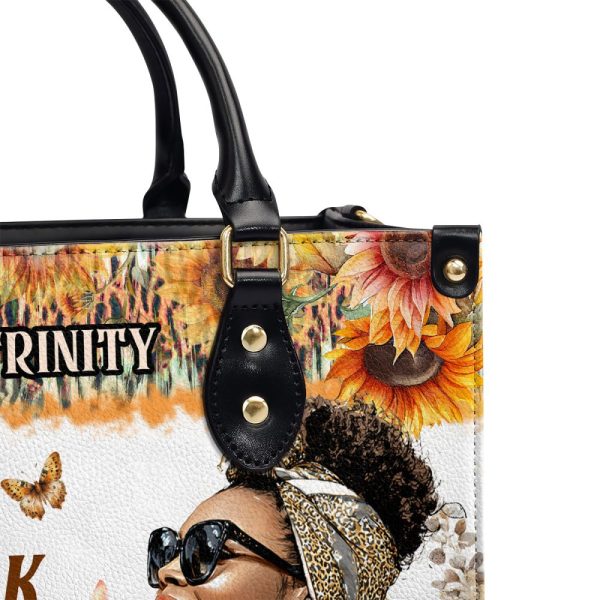 The Sun Does Not Ask Permission To Shine - Personalized Leather Handbag