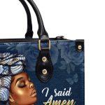 The Devil Saw Me With My Head Down - Personalized Leather Handbag Sblhblh1177M