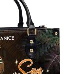 The Sun Does Not Ask Permission To Shine & Neither Do I - Personalized Leather Handbag Sbha01