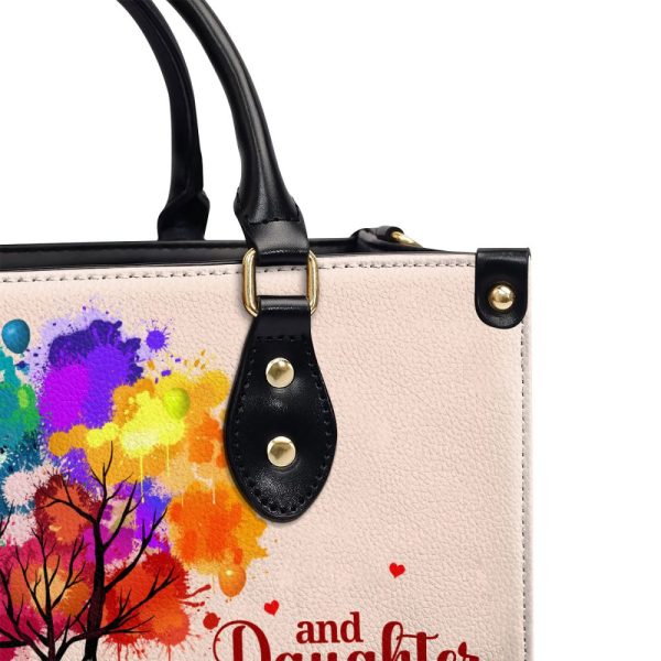 The Love Between Mother And Daughter Is Forever - Personalized Leather Handbag Stb188A
