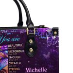 God Says You Are - Personalized Leather Handbag Mb32