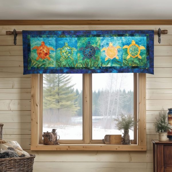 Wave Dancer Quilted Valance