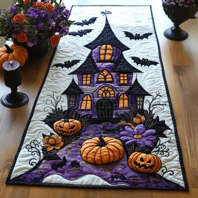Whisper Manor Quilted Table Runner