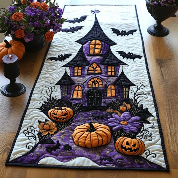 Whisper Manor Quilted Table Runner