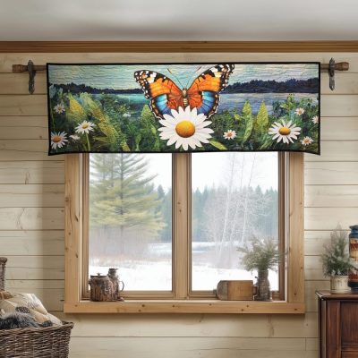 Whispering Wings Quilted Valance