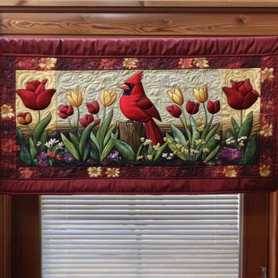 Whispers Of Love Quilted Valance