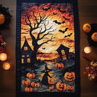Wicked Whispers Quilted Table Runner