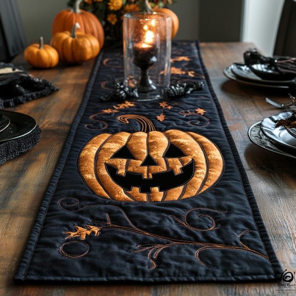 Wicked Lantern Quilted Table Runner