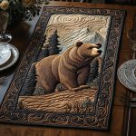 Bear Quilted Table Runner
