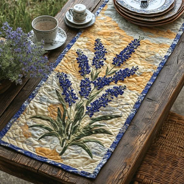 Bluebonnet Quilted Table Runner