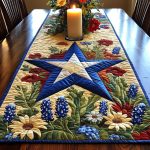 Wildflower Texas Quilted Table Runner