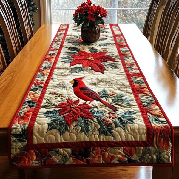 Winter Harmony Quilted Table Runner