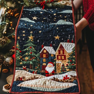 Winter Wonderland Lane Quilted Table Runner