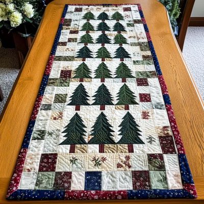 Winter Woods Delight Quilted Table Runner