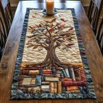 Wisdom Woods Quilted Table Runner