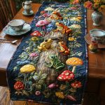 Woodland Wonder Frogs Quilted Table Runner