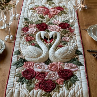 You And Me Quilted Table Runner