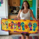 Youthful Flip-Flop Quilted Table Runner