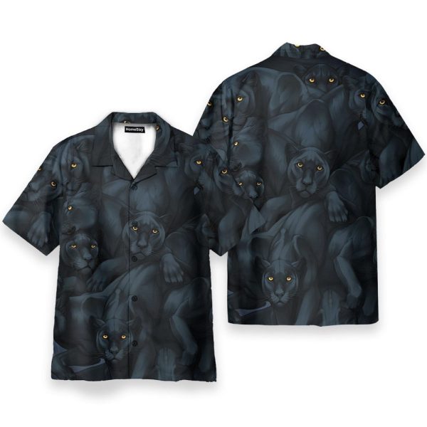 Black Panther So Cool Men'S Button'S Up Shirts Hawaiian Shirt & Beach Shorts
