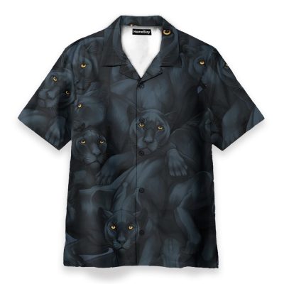 Black Panther So Cool Men'S Button'S Up Shirts Hawaiian Shirt & Beach Shorts