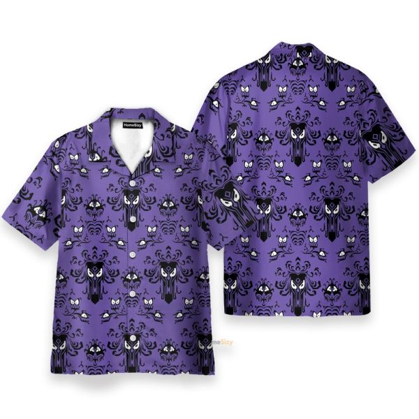 Haunted Mansion Movie Cosplay Costume Hawaiian Shirt & Beach Shorts