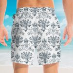 White Haunted Mansion Movie Hawaiian Shirt & Beach Shorts