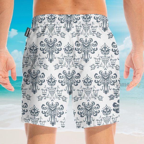 White Haunted Mansion Movie Hawaiian Shirt & Beach Shorts
