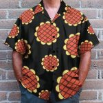 Luffy Dressrosa Sunflower Cosplay Costume Hawaiian Shirt & Beach Shorts