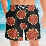Luffy Dressrosa Sunflower Cosplay Costume Hawaiian Shirt & Beach Shorts