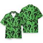 Batman The Riddler Movie Cosplay Costume Hawaiian Shirt & Beach Shorts
