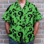 Batman The Riddler Movie Cosplay Costume Hawaiian Shirt & Beach Shorts