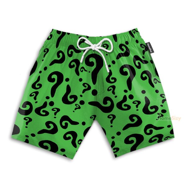 Batman The Riddler Movie Cosplay Costume Hawaiian Shirt & Beach Shorts