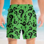 Batman The Riddler Movie Cosplay Costume Hawaiian Shirt & Beach Shorts