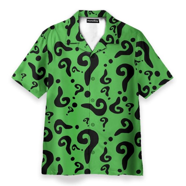 Batman The Riddler Movie Cosplay Costume Hawaiian Shirt & Beach Shorts