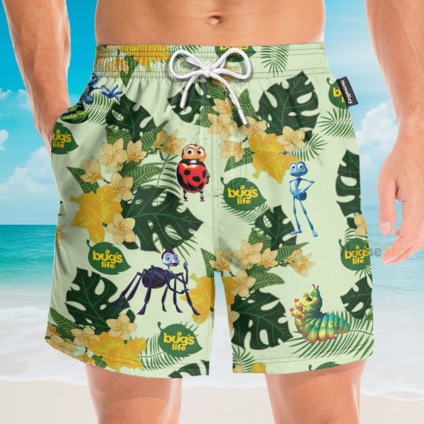 A Bug Life Funny Button'S Up Shirts Hawaiian Shirt & Beach Shorts