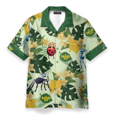 A Bug Life Funny Button'S Up Shirts Hawaiian Shirt & Beach Shorts