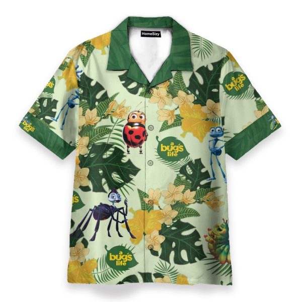 A Bug Life Funny Button'S Up Shirts Hawaiian Shirt & Beach Shorts