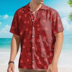 Funny Red Superhero Mask Seamless Hawaiian Shirt