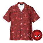 Funny Red Superhero Mask Seamless Hawaiian Shirt