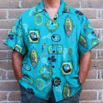 The Haunted Mansion Blue Hawaiian Shirt & Beach Shorts Klz106184