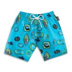 The Haunted Mansion Blue Hawaiian Shirt & Beach Shorts Klz106184