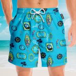 The Haunted Mansion Blue Hawaiian Shirt & Beach Shorts Klz106184