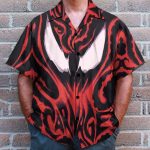 Marvel Movie Spider Man Venom Cosplay Costume Hawaiian Shirt & Beach Shorts