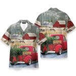 Red Truck Christmas Apple Valley Orchards Hawaiian Shirt