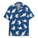 Shark Blue Ocean Cool Beach Hawaiian Shirt