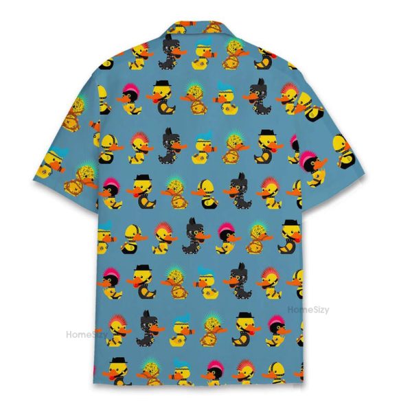 Funny Rubber Duck Cool Summer Hawaiian Shirt