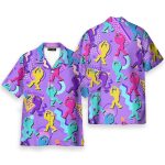 Funky Bigfoot Sasquatch Party Colorful Hawaiian Shirt